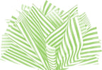 Flexicore Packaging Lime Green Pin Stripe Print Gift Wrap Tissue Paper Size: 15 Inch X 20 Inch | Count: 100 Sheets | Color: Lime Green Pin Stripe