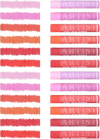 qianshan Soft Oil Pastels 12pc Set of 6 Assorted Colors,Non Toxic,Soft Texture Vibrant and Creamy Oil Crayons Pastels Art Supplies For Professional Artists Beginners Drawing.Red
