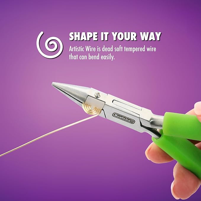 Artistic Wire, 28 Gauge Tarnish Resistant Colored Copper Craft Wire, Lavender, 40 yd
