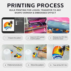 1000ML White UV DTF Ink for UV DTF Printer – Compatible with Ep XP600 TX800 i3200 L805 1390 DX5 DX6 DX7 i1600 DX10 – Fast-Drying, Opaque Direct to Film Ink for Sticker Printing (White)