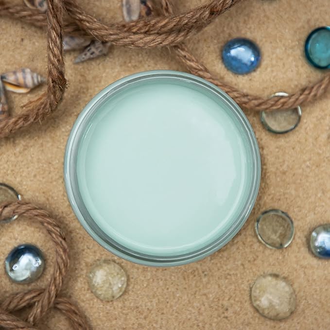 Dixie Belle Paint Company Chalk Finish Furniture Paint - Sea Glass (32oz) - Matte Pastel Blue/Green Chic Chalk Mineral DIY Furniture Paint