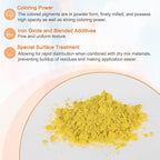 HARFINGTON Iron Oxide Powder Concrete Pigment 400 Mesh 3.5oz (100g) Iron Oxide Grout Pigment for Pastel Tile Paint Concrete Cement, Amber