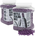 Blended Waxes, Inc. Bottle Sealing Wax, Pastille Wax Seal Beads For Wine, Beer, and Liquor Bottle Sealing, Seals Between 25-30 Bottles, 1 lb, Purple