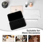 Large Stamp Pad Kit (1oz Ink Included) - 3.50"x 6.25", Magnetic Lid, Premium Quality Felt Stamp Pad (Black)