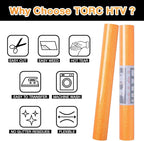 TORC Bright Orange Glitter HTV Heat Transfer Vinyl Roll 12 inch x 5 ft Iron on Vinyl for T Shirts Fall Thanksgiving Crafts