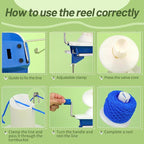 UzecPk Yarn Winder, Yarn Winder Spinner for Crocheting, Hand Operated Ball Winder with Lower Noise 4 Ounce Capacity for Crocheting & Knitting Crafting Lovers, Stitch Markers Needle