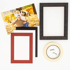 Poster Palooza 8x10 Mat Bevel Cut for 6x8 Photos - Acid Free Brick Red Precut Matboard - For Pictures, Photos, Framing - 4-ply Thickness