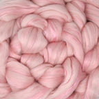 Merino Silk Luxe Tonal Designer Blend. Superfine Merino, Mulberry Silk, Tussah Silk. Top Roving for Spinning or Felting. Fleur de Rose 4oz