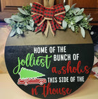 Christmas Stencil for Painting on Wood 12" Merry Christmas Doormat Stencils for Crafts Reusable Holiday Stencil Drawing Templates for Door Hanger Porch Wreath Decor