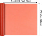 NESCCI Red Matte Wrapping Paper,Solid Color Pearly-Lustre Paper,Gift Wrapping Paper,Perfect for Wedding,Valentine's Day,Birthday, Christmas,Baby Shower,DIY Bouquet (17 Inches X 32.8 Feet)