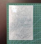 NZJ Baby Footprint Trolley Happy Birthday Shower Plastic Embossing Folders for Card Making Scrapbooking and Other Paper Crafts (1) Transparent
