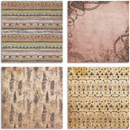 Vintage Steampunk & Bohemian Scrapbook Paper Pad - 6x6 Inch Single-Sided Craft Paper for Junk Journals, Card Making, Decoupage, and DIY Projects