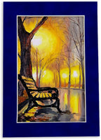 11x14 Mat Bevel Cut for 8.5x11 Photos - Acid Free Royal Blue Suede Precut Matboard With Backing Board and Crystal Clear, Self Seal Mat Bag - For Pictures, Framing - 4-ply Thickness