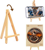 KAAYEE Wooden Puzzles for Adults, 3D Vision Mechanical Dragon Wooden Jigsaw Puzzles Unique Shape Advanced Wood Puzzle Adult, Birthday Fathers Family Game (S-8.5 * 8.4in-100pcs)