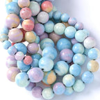 6mm 60pcs Natural Alxa Rainbow Stone Beads for Jewelry Making Energy Healing Power Stone Beads DIY Bracelet Necklace Accessories 15"