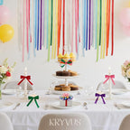 Rainbow Satin Ribbon Set – 20 Colors, 3/8" x 5 Yards Each, 100 Yards Total, Double-Faced Colorful Satin Ribbons for Gift Wrapping, Hair Bows, Wedding & Party Decorations, DIY Crafts