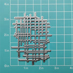 1Pc Silver Irregular Lines Metal Cutting Dies for Card Making, Paper Embossing Die-Cuts Sets, DIY Scrapbooking Photo Album Arts Crafts Templates, Stencils for Holiday Christmas Decoration，Scrapbooking