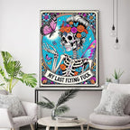 Skullhead Stamped Cross Stitch Kits - Flower Counted Cross Stitch Kits for Beginners Adults Needlepoint Cross-Stitch Patterns Butterfly Dimensions Needlecrafts Embroidery Kits Arts and Crafts
