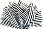 Flexicore Packaging Black Pin Stripe Print Gift Wrap Tissue Paper Size: 15 Inch X 20 Inch | Count: 100 Sheets | Color: Black Pin Stripe