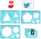Fibonacci Drawing Templates - Full Set