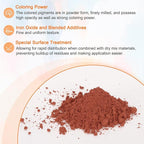 HARFINGTON Iron Oxide Powder Concrete Pigment 500 Mesh 3.5oz (100g) Iron Oxide Grout Pigment for Pastel Tile Paint Concrete Cement, Crimson