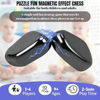 Bighero Magnetic Chess Game, Tabletop Magnetic Strategy Game,Multiplayer Battle Magnet Board Games,2025 Family Games for Kids and Adults, Portable Magnetic Chess Set with 20 Stones W