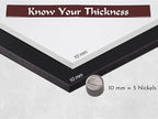 Shape Retention EVA Cosplay Foam 10mm (1mm-10mm) 14x39 inch Black or White High Density EVA Foam Sheets. Premium 85 kg/m3 Heat Shape Material for DIY Convention or Halloween Costumes by The Foamory