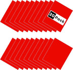HTVRONT Red Heat Transfer Vinyl Bundle: 20 Pack 12" x 10"in Iron on HTV for T-Shirt, Compatible with Cricut Cutting Machine, Silhouette Cameo or Heat Press Machine