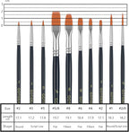 GOTIDEAL Paint Brush Set, 10 Pcs Round Pointed Tip, Small Nylon Hair Brushes for Acrylic, Oil and Gouache，Body, Face Nail Art and Rock Painting, Perfect for Kids & Adult