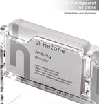 Business Card Holder for Desk, Acrylic Business Card Organizer , Multiple 6 Slots 3 Tier Business Cards Stand for Women& Men,Office Desk Accessories,Organize 300 Cards-1 Pack(Horizontal,Clear)
