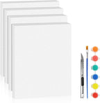 LuckyFoam White 4 Pack 15x12x1 inch Foam Sheets 1 Inch Thick Polystyrene Rectangles XPS Foam Board Craft for Insulating DIY Modeling Art Supplies