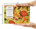 Grabie Watercolor Coloring Book, 15 Sheets A5 (8.3 x 5.8),Watercolor Book for Adults: Ignite Your Artistic Expression on 100% Cotton Paper (Autumn-Themed)