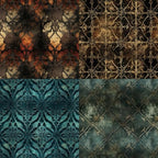Vintage Window Scrapbook Paper Pad Color Boho Patterned Paper 6×6,24 Sheets Single-Sided Scrapbooking CardStock Papers Pad for Holiday Cardmaking DIY Origami Journaling.