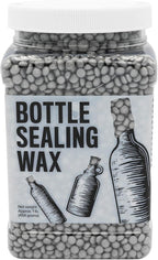 Blended Waxes, Inc. Bottle Sealing Wax, Pastille Wax Seal Beads For Wine, Beer, and Liquor Bottle Sealing, Seals Between 25-30 Bottles, 1 lb, Silver