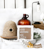 Mini Letter Board [Set of 3] Small Felt Letter Board Letters and Symbols Trio - Adorable Baby Announcement Props or Announcement Board for New Baby, Word Board with Letters (6x6 inches)