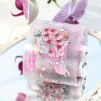 Floral Dream PET Tape Set, 4 Rolls of Flower Ephemera for Junk Journaling, Scrapbooking, Crafting, DIY Projects, Diaries, and Art Supplies