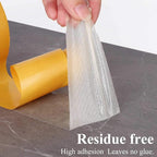 2 Pack Double Sided Tape Heavy Duty Strong Wall Adhesive with Fiberglass Mesh, Super Sticky Resistente Clear Tape, Easy Use Mounting Tape 2.2inX33FT