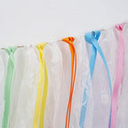 MEEDEE Pastel Rainbow Ribbon Assortment Satin Rainbow Colored Ribbon 3/8" X 50 Yards for Crafts, Gift Wrapping, Party Decoration, DIY Handmade Hair Bows