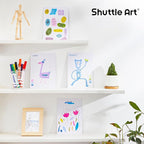 Shuttle Art 216 Pack Washable Markers, 8 Assorted Colors Broad Line Conical Tip Large Markers Bulk with a Box, Bonus Caps, Home Classroom School Supplies for Toddlers Kids Adults Students Teachers…