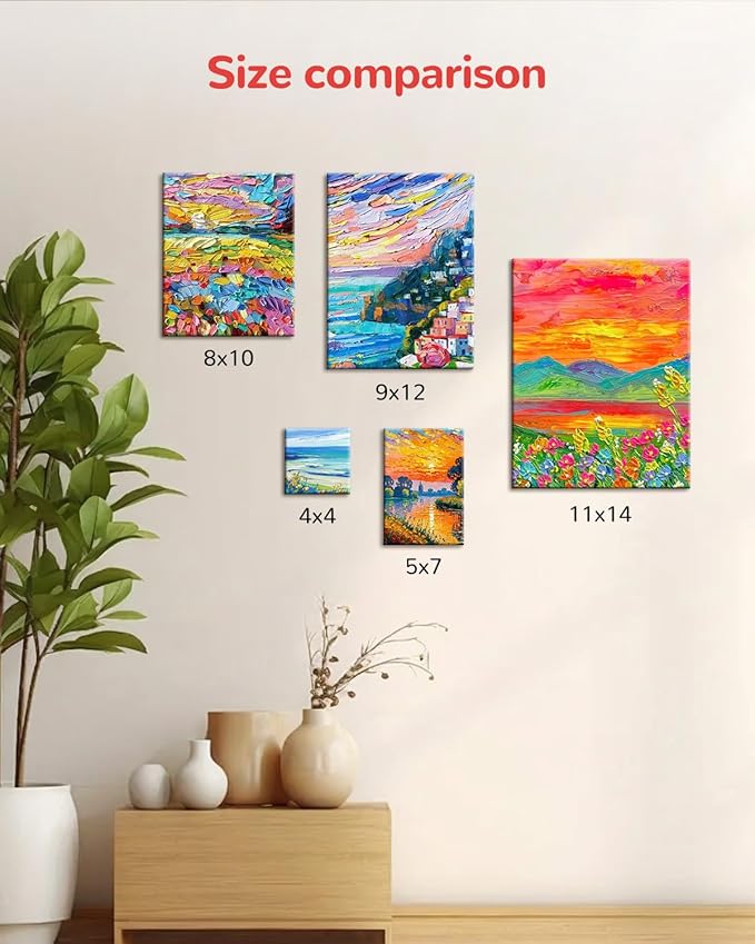 Canvas Boards for Painting 36 Pack, 11x14 Inch Blank Canvas Panels, 100% Cotton Art Supplies for Acrylics Oil Watercolor Tempera Paints