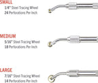 Excel Blades Pounce Wheel - 1/4-Inch Stainless Steel Tracing, Perforating, Cutting, Sewing, Quilting & Embossing Tool