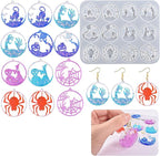 ABC Keychain Resin Mold - Clay Mold Set for Pendant Making, Jewelry Casting, Candle Making, 3D Crafting