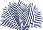 Flexicore Packaging Navy Blue Pin Stripe Print Gift Wrap Tissue Paper Size: 15 Inch X 20 Inch | Count: 100 Sheets | Color: Navy Pin Stripe
