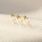 1000PCS Safety Pins, 0.75In/19mm Small Fastening Pins, Rust Resistant Nickel Plated Steel Set for Crafting, Sewing, Jewelry Making Fabric DIY, Rimming Fastening Clip Button for Garment Hang Tag (Gold)