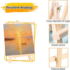 12 Pack Easel for Painting, 9 Inches Easel, Tabletop Painting Canvas Tall Wood Display Easels Set of 12, Art Craft Painting Easel Stand for Artist Adults Students