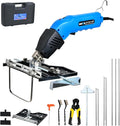 Electric Hot Knife Kit for Grooving/Sculpting/Cutting (5 Blades) Air Cooled 200W 110-120V Pro Slotter Foam Cutting Tool Styrofoam Cutter for XPS, EPP, EPS, EVA, EPE, KT Board, Sponge