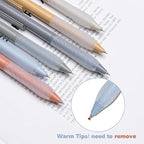 Gel Pens 0.5mm Point Pen Black Ink Smooth Writing Retractable Pen for Office,School Supplies,12-Count (Silver clip)