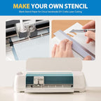 16 Pack 7.5mil Mylar Sheet, 12 X 12 Inch Translucent Blank Stencil Paper for Cricut Crafts Laser Cutting, Stencil Sheets Used for Making Letter Stencils, Flower Stencils, Star Wall Stencil
