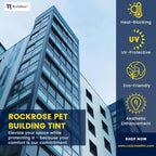 Rockrose Professional Home Window Tint Film – One Way Privacy Window Film for Home Offices Heat Blocker Reflective Adhesive Mirror Tint with 99% UV Block – Silver 36in x 15FT