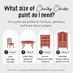 Chalky Chicks All-in-One Chalk Paint for Furniture or Cabinet - 8 Fl Oz - Matte Finish Emmy's Red (Orange Red) for Metal, Wood Furniture Paint - No Sanding All-in-One for Home Decor & Crafts, USA Made